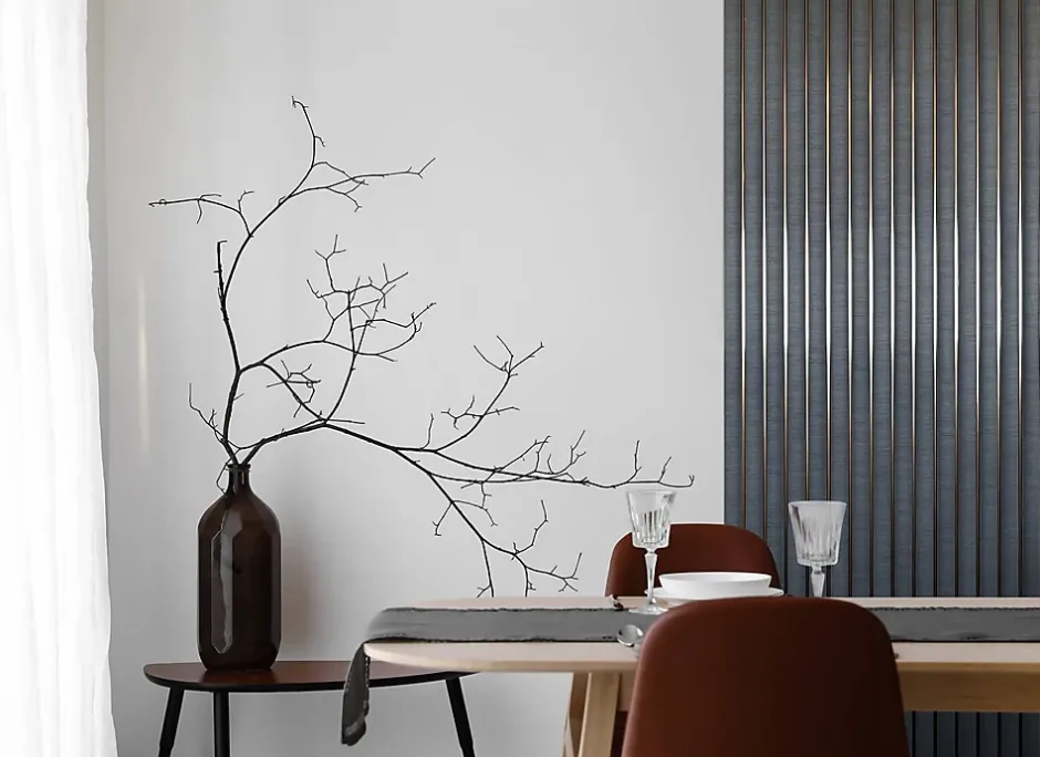 Lamelio Panneau Mural Décoratif - Anthracite- effet tissus