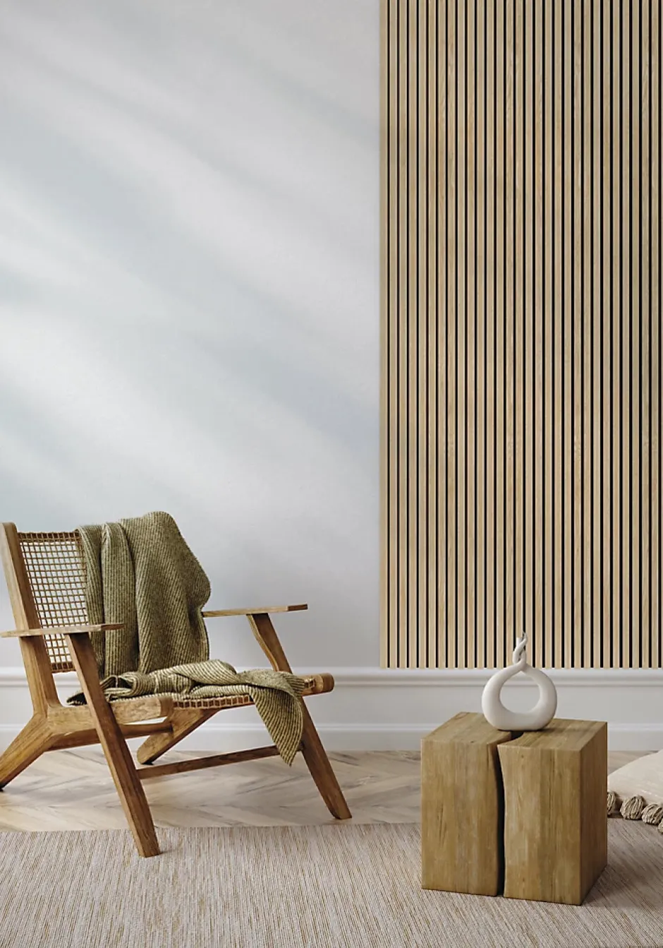 Lamelio Panneau Mural Décoratif - Chêne Clair