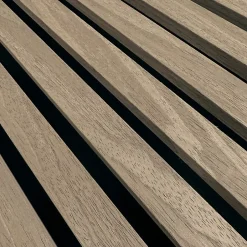 Panneau Mural Décoratif (effet tasseaux) - Coloris Bois Naturel-Lamelio New