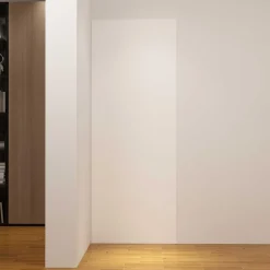 AICA Sanitaire Panneau mural de douche Blanc 100 x 210 cm mural aluminium - Étanche, durable et facile à nettoyer