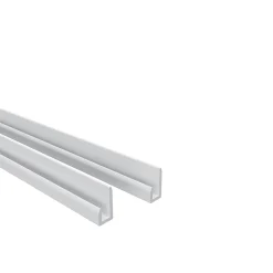 AICA Sanitaire Panneau mural de douche Blanc 80 x 210 cm mural aluminium avec 1 profile - Étanche, durable et facile à nettoyer