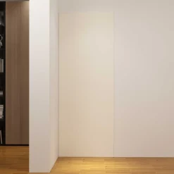 AICA Sanitaire Panneau mural de douche Ivoire 80 x 210 cm mural aluminium - Étanche, durable et facile à nettoyer