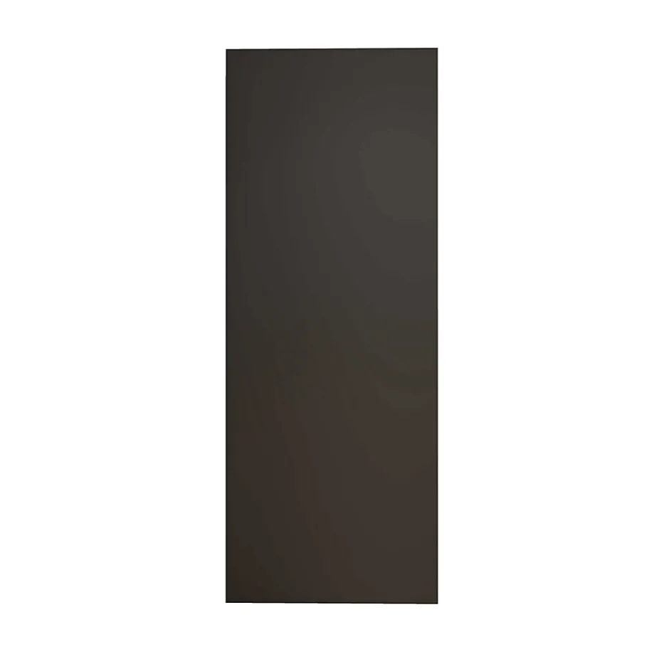 AICA Sanitaire Panneau mural de douche Noir 90 x 210 cm mural aluminium - Étanche, durable et facile à nettoyer