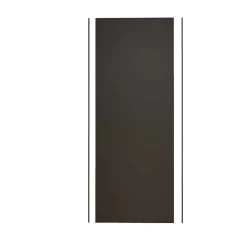 AICA Sanitaire Panneau mural de douche Noir 120 x 210 cm mural aluminium avec 1 profile - Étanche, durable et facile à nettoyer