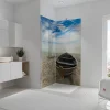 Panneau mural de salle de bains l.90 x H.210 cm, bateau en niche, Décodesign photo vendu par 2-Schulte Discount