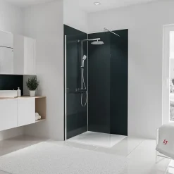 Schulte Panneau mural de salle de bains l.90 x H.210 cm, anthracite, Décodesign couleur vendu par 2