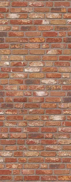 Panneau mural de salle de bains l.100x255 cm, décor briques-industriel, DécoDesign-Schulte Clearance