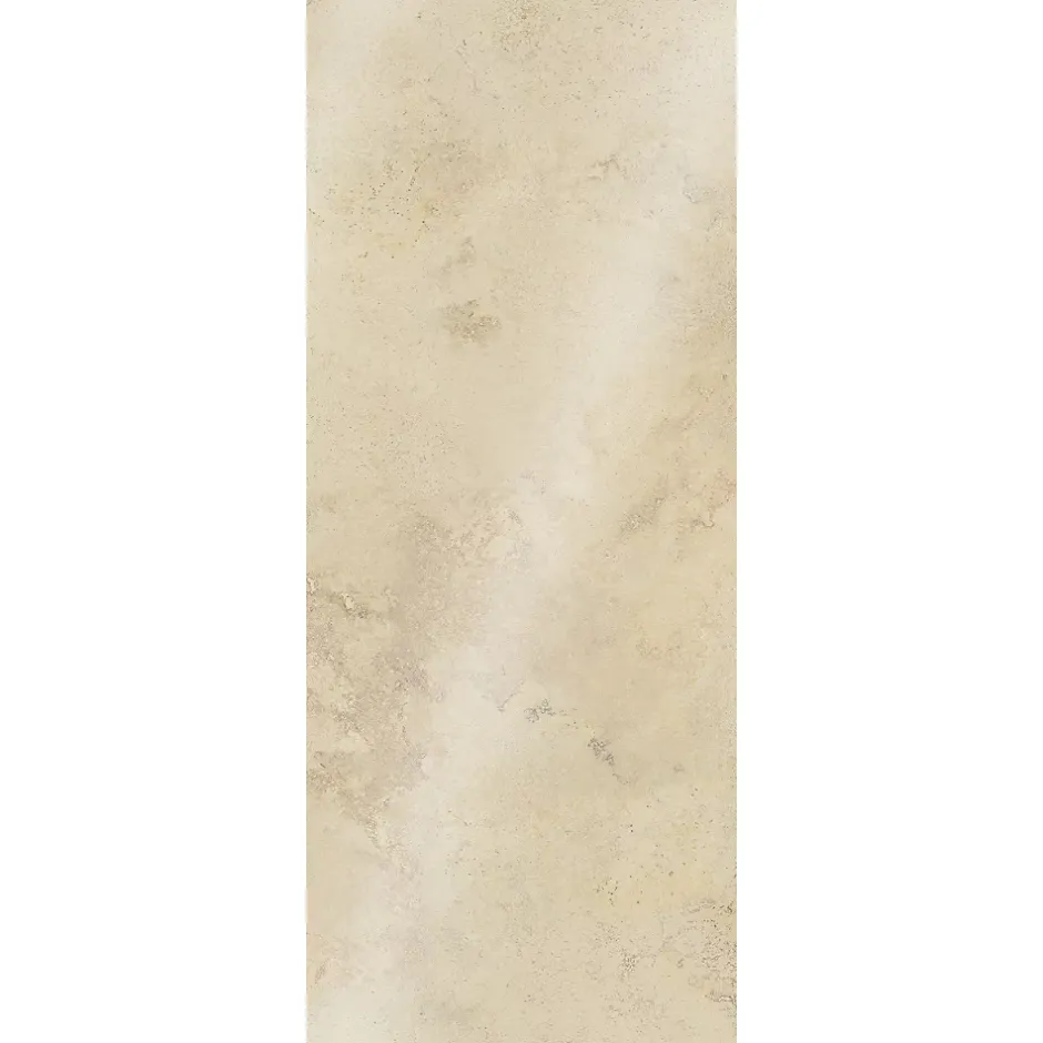 Panneau mural de salle de bains l.100 x H.255 cm, effet pierre beige, DecoDesign-Schulte Outlet