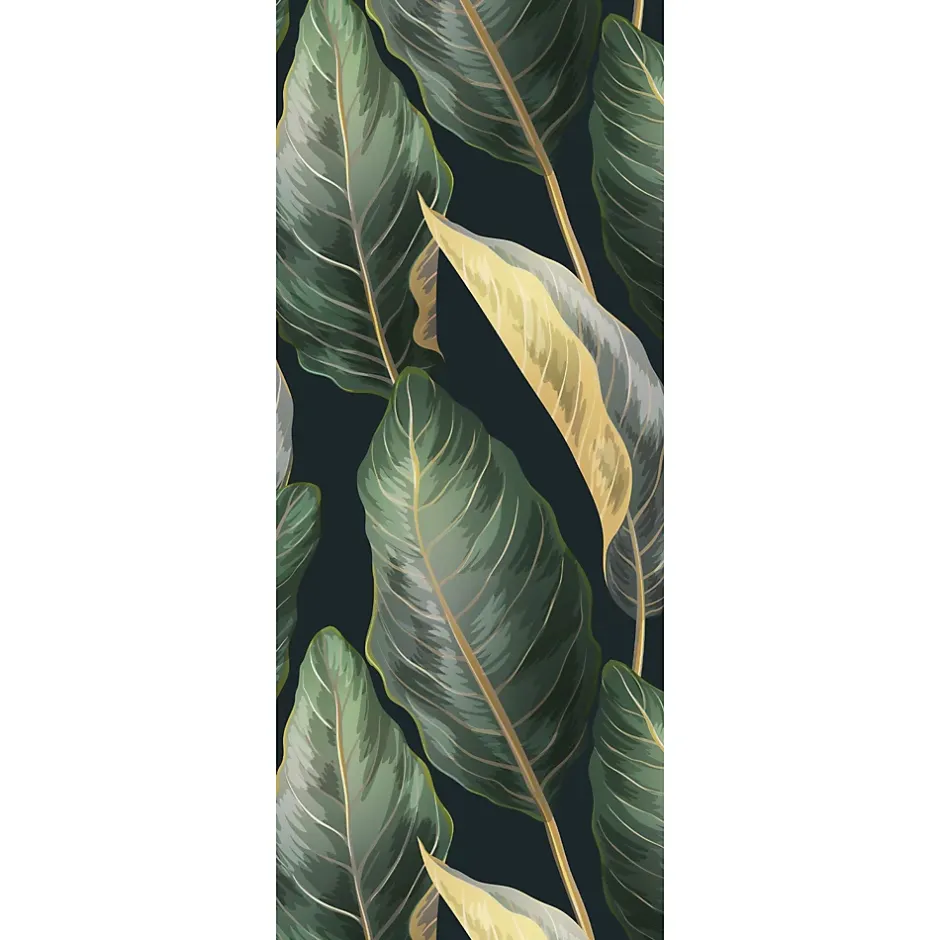 Schulte Panneau mural de salle de bains l.100 x H.255 cm, motifs feuilles bananier, DecoDesign