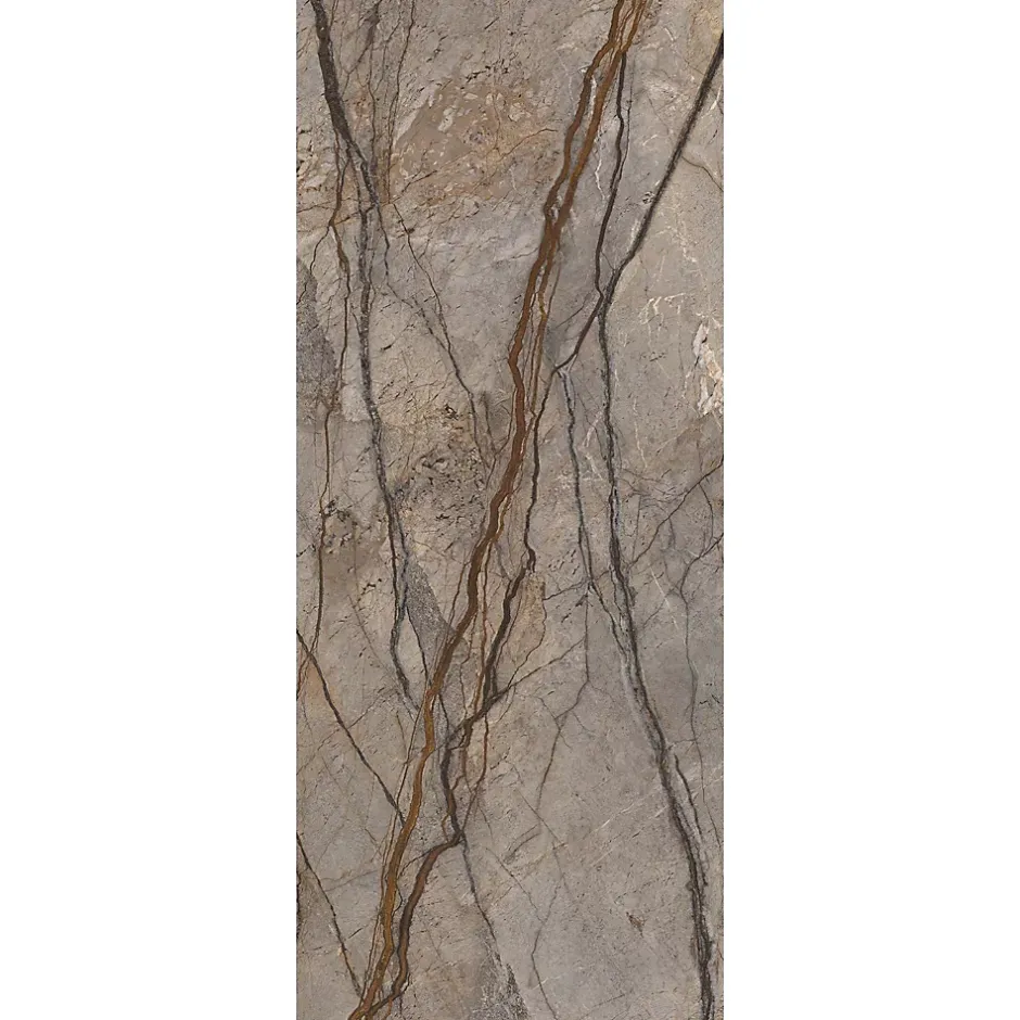 Schulte Panneau mural de salle de bain l.100 x H.255 cm, marbre marron, Décodesign vendu par 2