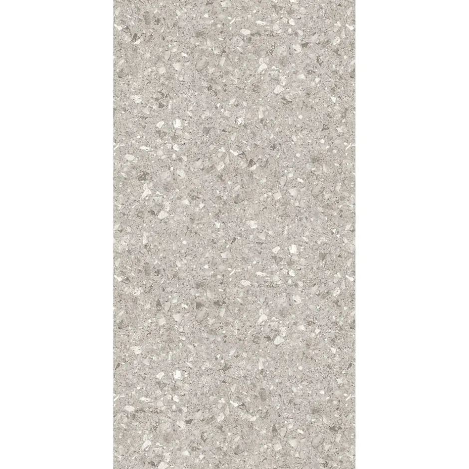 Panneau mural de salle de bains l.100 x H.210 cm, effet terrazzo greige, DécoDesign décor-Schulte Sale