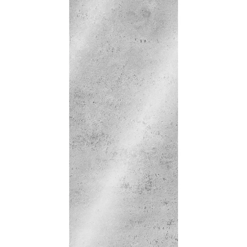 Panneau mural de salle de bains l.100 x H.210 cm, pierre gris clair brillant, Décodesign Brio vendu par 2-Schulte