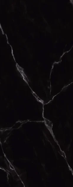 Schulte Panneau mural de salle de bains l.100 x H.210 cm, effet marbre de carrare noir mat, Décodesign Softtouch vendu par 2