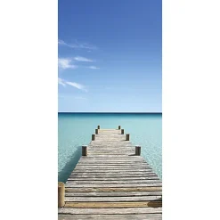 Schulte Panneau mural de salle de bains l.90 x H.210 cm, ponton du Maldives, DécoDesign Photo