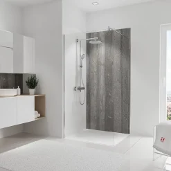 Schulte Panneau mural de salle de bains l.100 x H.210 cm, effet béton, DécoDesign