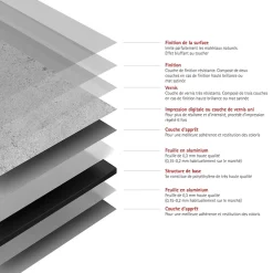 Schulte Panneau mural de salle de bains l.100 x H.255 cm, effet pierre gris clair, DécoDesign