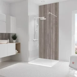 Schulte Panneau mural de salle de bains l.100x255 cm, décor béton, DécoDesign