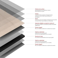 Schulte Panneau mural de salle de bains l.100 x H.210 cm, effet pierre arkose, DecoDesign