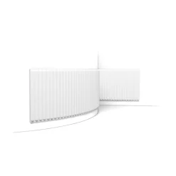 Panneau mural flexible effet lambris - - L200xp1.5xH40cm - Carton complet 5 panneaux - W214F-Orac Decor Clearance