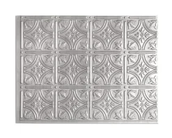 Innovera Decor Panneau mural PVC 3D Empire argent 47 x 61,7 cm