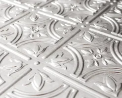 Innovera Decor Panneau mural PVC 3D Empire argent 47 x 61,7 cm