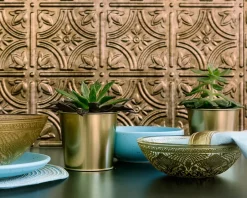 Panneau mural PVC 3D Empire bronze 47 x 61,7 cm-Innovera Decor