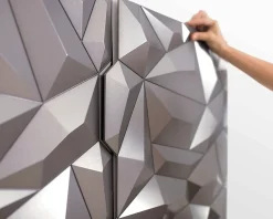 Innovera Decor Panneau mural PVC 3D Glacier blanc 61 x 61 cm