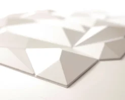 Innovera Decor Panneau mural PVC 3D Glacier blanc 61 x 61 cm