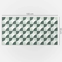 Wallfluent Panneau Mural PVC 100x50 cm Mosaïque Rectangulaire 1 pièce