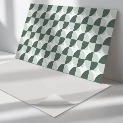 Wallfluent Panneau Mural PVC 100x50 cm Mosaïque Rectangulaire 1 pièce