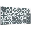 Panneau Mural PVC 100x50 cm Motif Floral Symétrique 1 pièce-Wallfluent Online