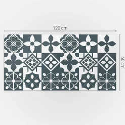 Panneau Mural PVC 120x60 cm Motif Floral Symétrique 1 pièce-Wallfluent Sale
