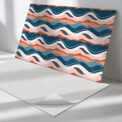 Wallfluent Panneau Mural PVC 100x50 cm Motif Géométrique En Losange 1 pièce