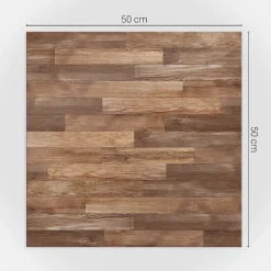 Wallfluent Panneau Mural PVC 50x50 cm Motif De Plancher 4 pièces