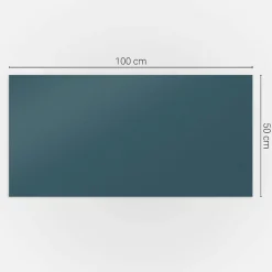 Wallfluent Panneau Mural TV 100x50 cm Motif Floral En Carreaux 1 pièce