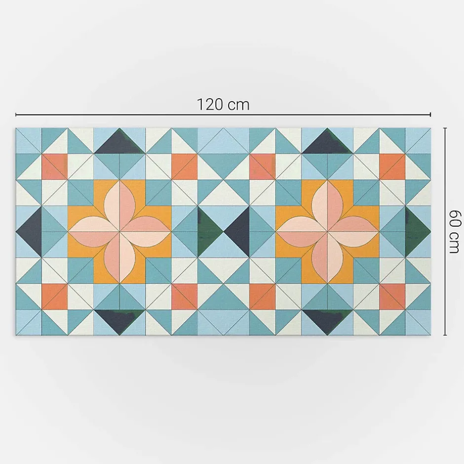 Panneau Mural TV 120x60 cm Géométrie Des Formes 1 pièce-Wallfluent Discount