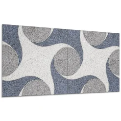 Wallfluent Panneau Mural TV 100x50 cm Motifs Élégants 1 pièce