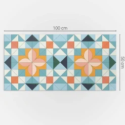 Panneau Mural TV 100x50 cm Géométrie Des Formes 1 pièce-Wallfluent Online