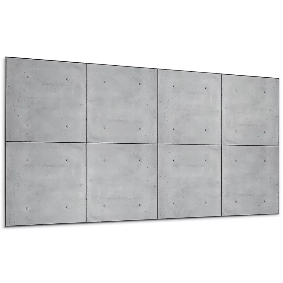 Wallfluent Panneau Mural TV 120x60 cm Texture Du Béton Brut 1 pièce