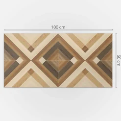 Panneau Mural TV 100x50 cm Motif De Panneau En Bois 1 pièce-Wallfluent Hot