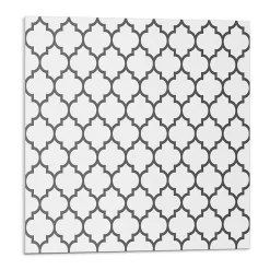 Wallfluent Panneau Mural TV 50x50 cm Motif À Formes Symétriques 4 pièces