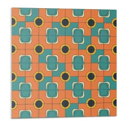 Panneau Mural TV 50x50 cm Motif Géométrique Abstrait 4 pièces-Wallfluent