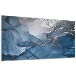 Wallfluent Panneau Mural TV 120x60 cm Motif Floral Avec Des Oiseaux 1 pièce