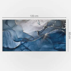 Wallfluent Panneau Mural TV 120x60 cm Motif Floral Avec Des Oiseaux 1 pièce