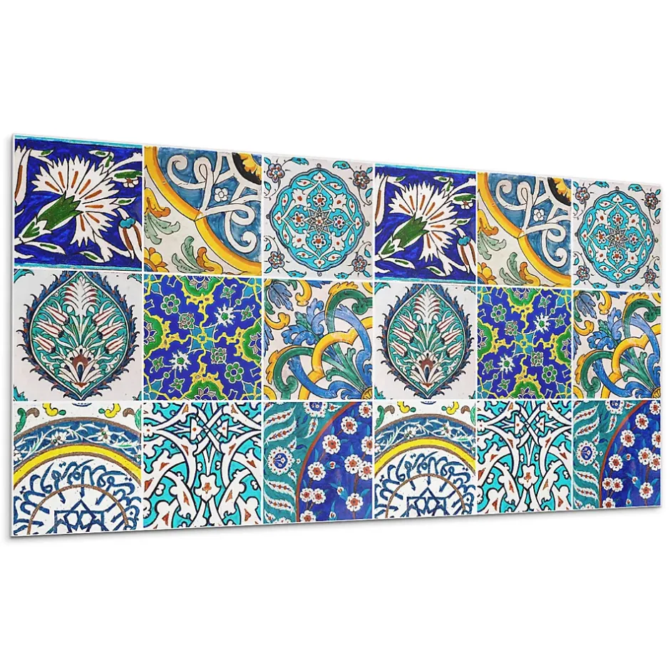 Panneau Mural 100x50 cm Mosaïque De Pierre Veinée 1 pièce-Wallfluent Clearance