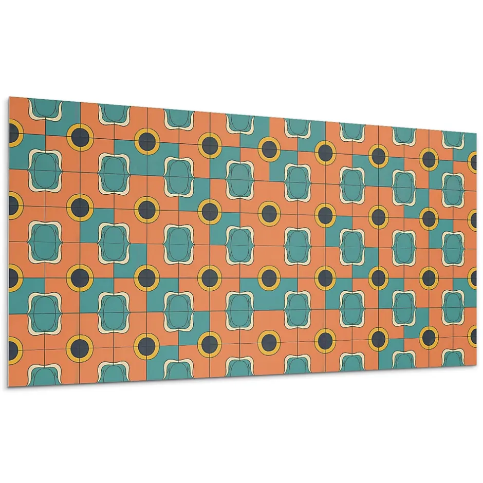 Wallfluent Panneau Mural 120x60 cm Triangles Géométriques Dans L'agencement 1 pièce