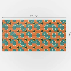 Wallfluent Panneau Mural 120x60 cm Triangles Géométriques Dans L'agencement 1 pièce