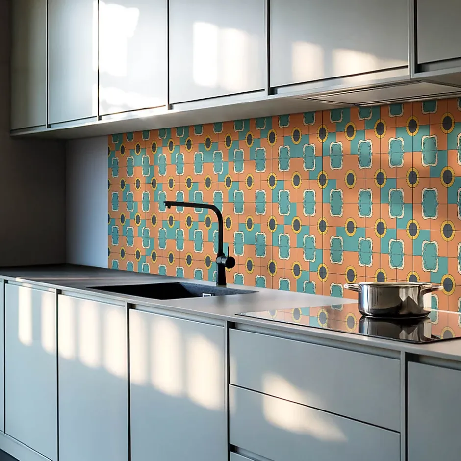 Wallfluent Panneau Mural 120x60 cm Triangles Géométriques Dans L'agencement 1 pièce