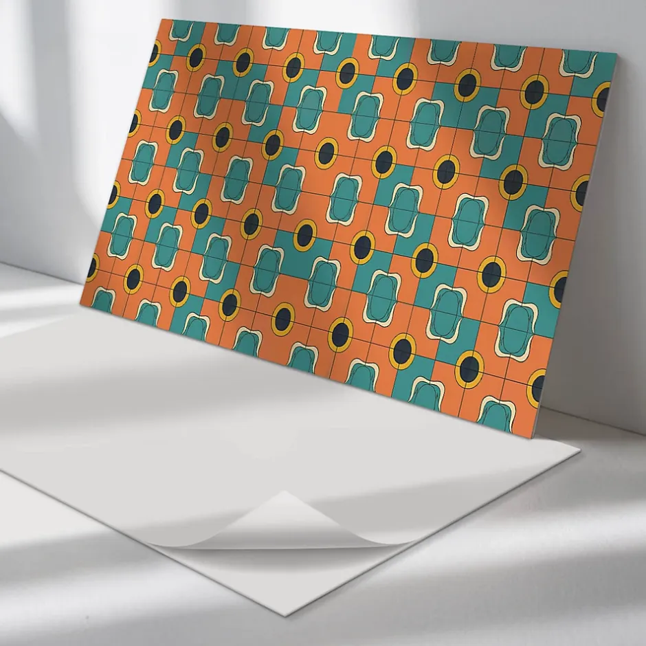 Wallfluent Panneau Mural 120x60 cm Triangles Géométriques Dans L'agencement 1 pièce