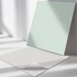 Wallfluent Panneau Mural 50x50 cm Géométrie Des Lignes Et Des Croix 4 pièces